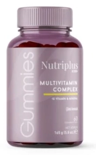 Nutriplus KIDS+ Multivitamínové Gumové bonbony pro děti, 189g