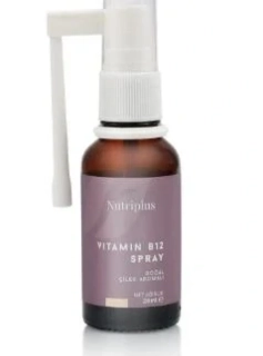 Nutriplus Vitamin B12 ve spreji s přírodní jahodovou příchutí, 20 ml