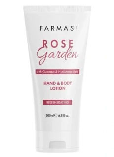 Rose Garden Hydratační mléko na ruce a tělo s guaranou a kyselinou hyaluronovou, 200 ml