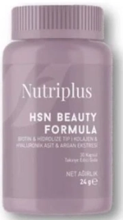 Nutriplus Kapsle s kolagenem, kyselinou hyaluronovou, vitaminy a minerálními látkami, 24 g